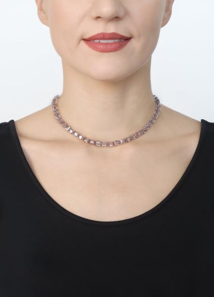 lila light amethyst - Cubes - Halskette von Konplott